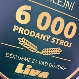 LIVA dodvá šestitisící prodaný stroj